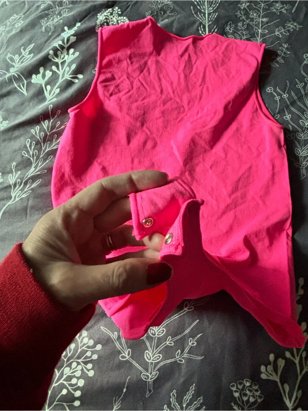 FITS EVERYBODY HIGH NECK BODYSUIT IN NEON PINK - S/M